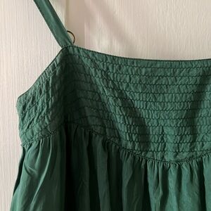 Generra Green Silk Sundress